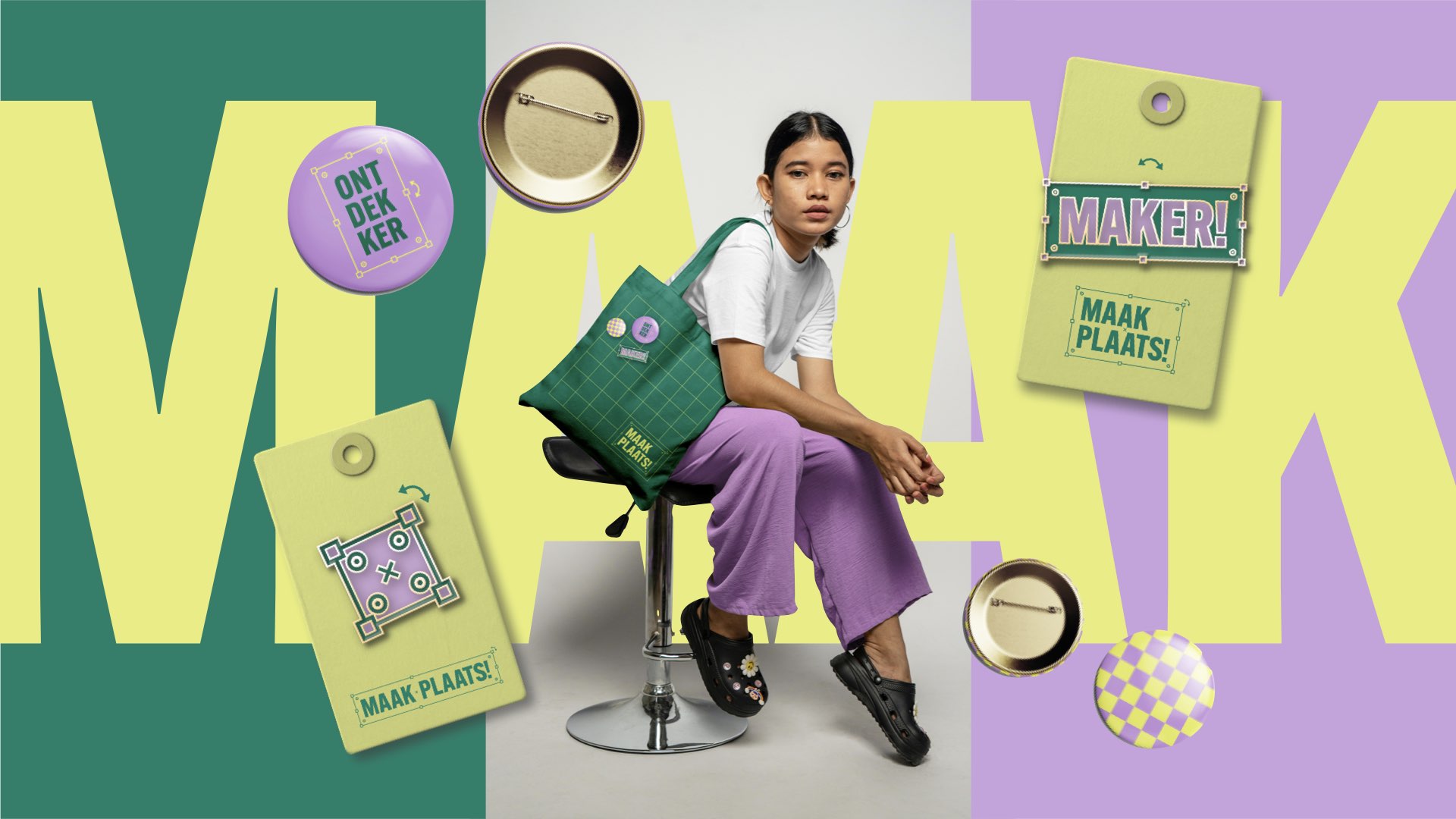 Beeldgeneratie Maak plaats tas buttons enamel pin